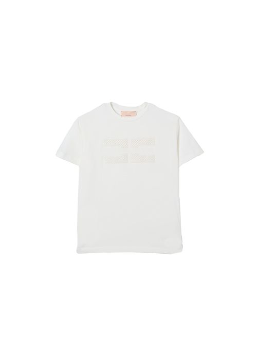 T-shirt, bambina, logata. ELISABETTA FRANCHI | EFTS230 0 JE0060000